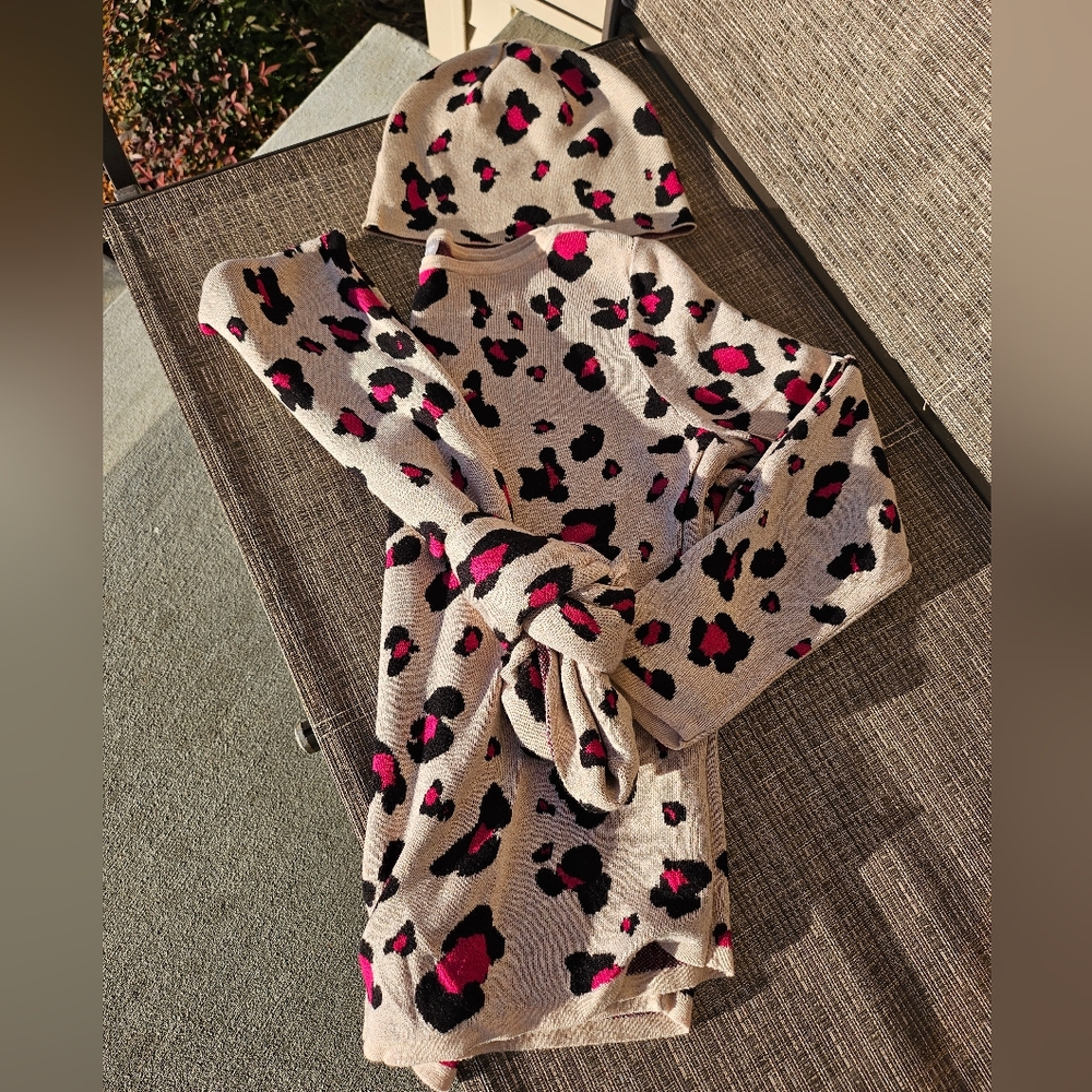 Chicos Leopard 3 piece sweater size 2 - Picture 10 of 15
